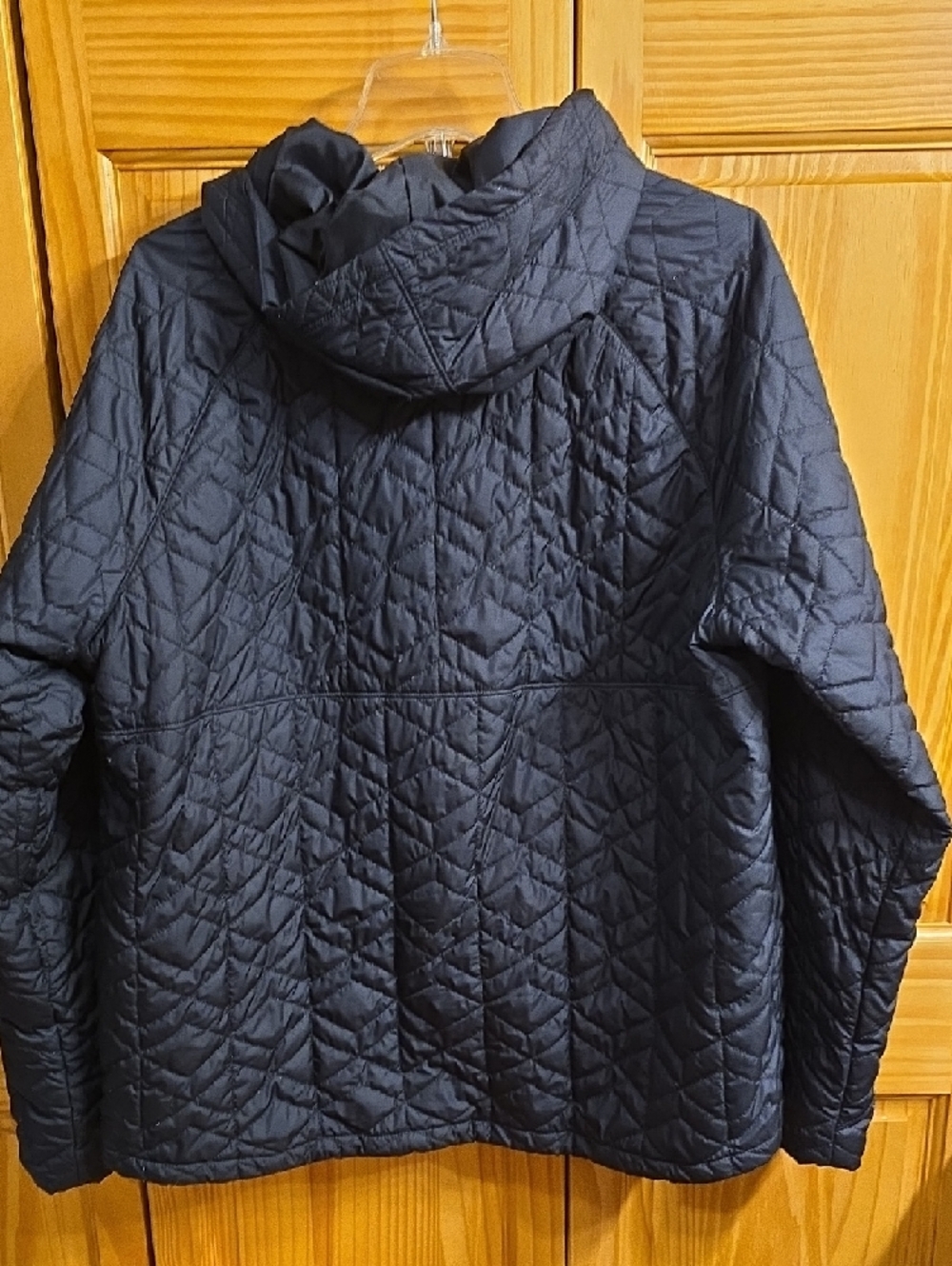 Under Armour Black Quilted Half-Zip Hooded Pullover - Picture 4 of 4